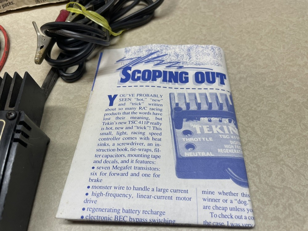 Vintage Tekin BC100L Linear Output Charger Untested