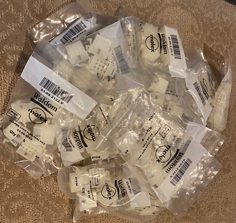 (95) Three Row, 1360 Series .093" Pin Socket Connector Housing - Waldom Molex