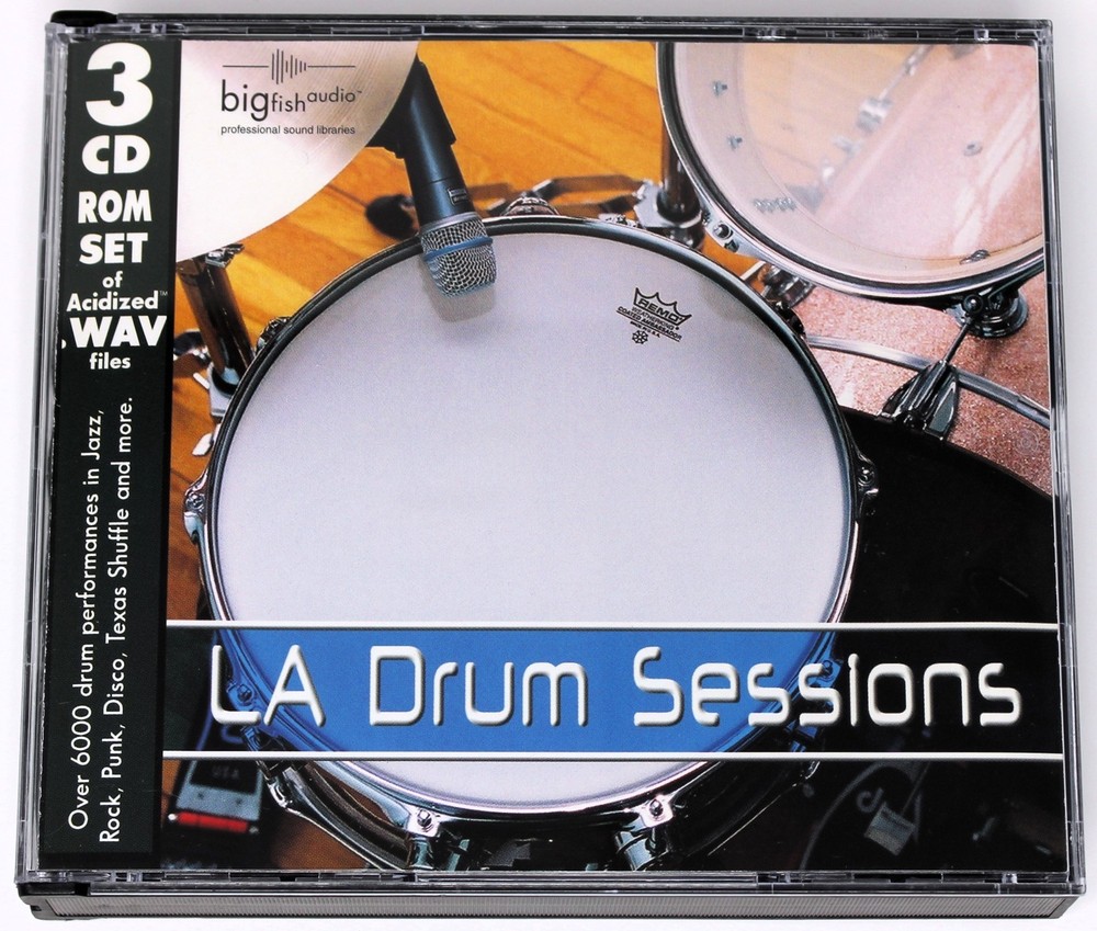Big Fish Audio LA Drum Sessions Sample/Sound Library/Sampling 3 CD