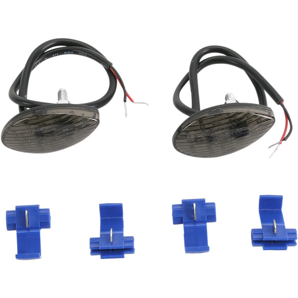 Hot Bodies Racing Flush Mount Turn Signals Smoke For HONDA CBR500R 2013-2017