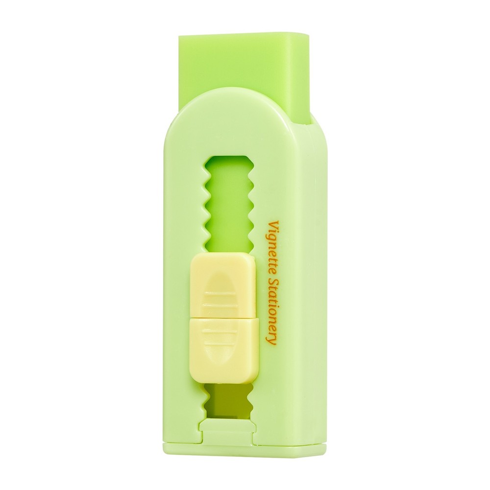 Retractable Eraser with Extra Refill Soft Rubber Break Resistant School Student