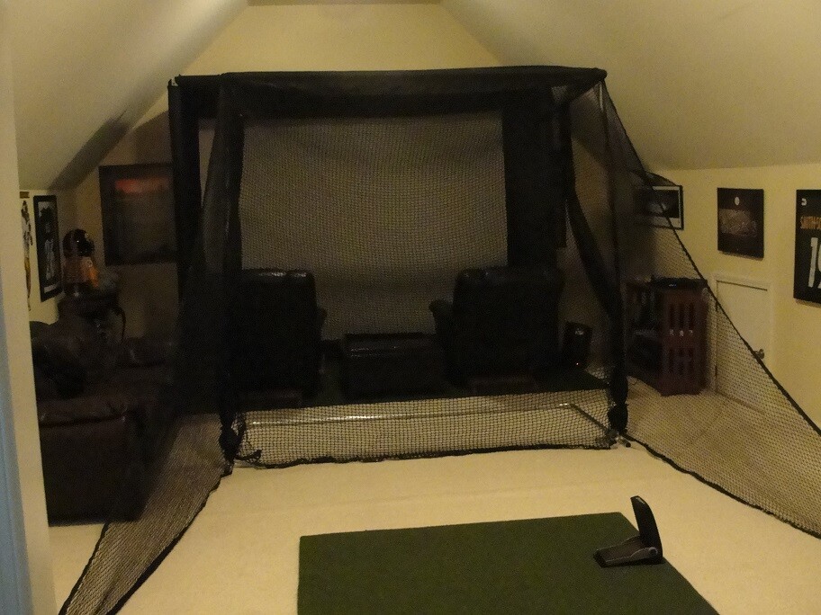 Ultimate Golf Net Frame with Ball Return 93 x 89 WITH SCREEN**NET RETURN*