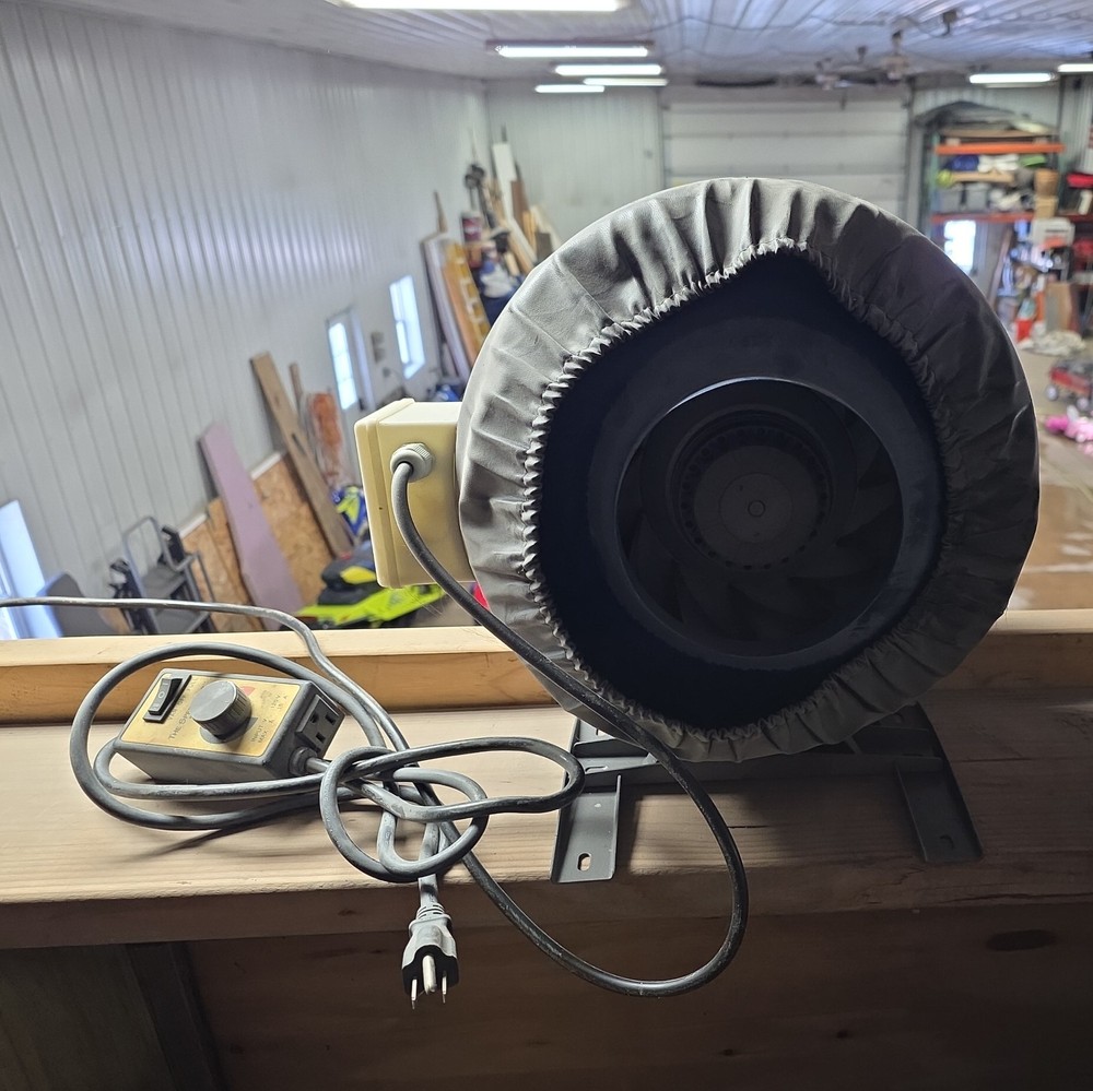 Ventech 190 CFM 6″ inch Inline Exhaust Blower Fan and Variable Speed Controller