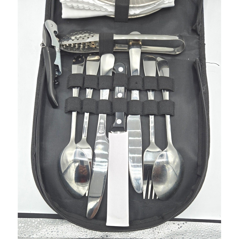 Compact 2-Person Portable Camping Cutlery & Mess Kit
