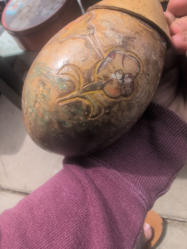 hand-painted gourd art