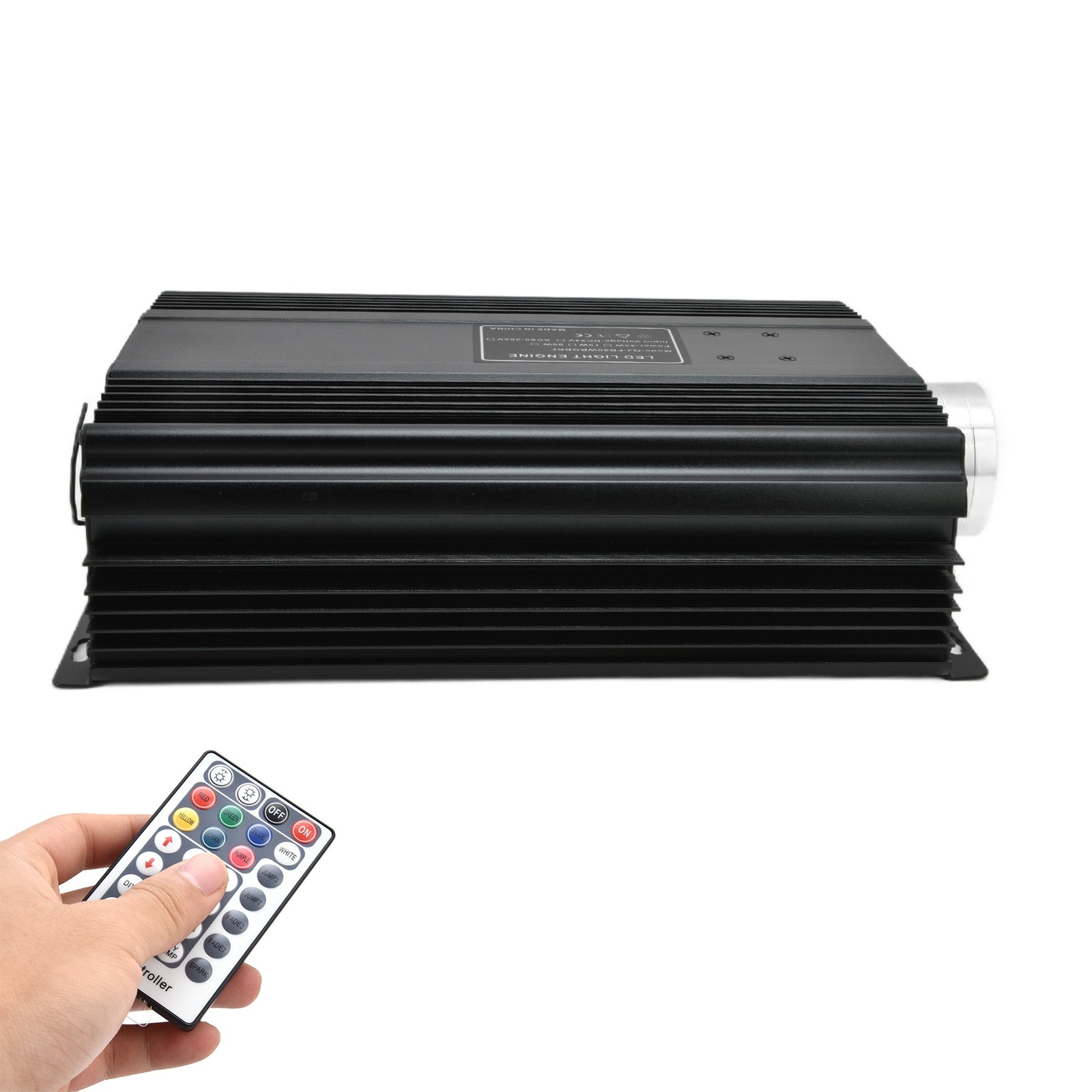 90W LED Fiber Optic Lights Kit RGB+W Fiber Optic Driver With 28Key Remote