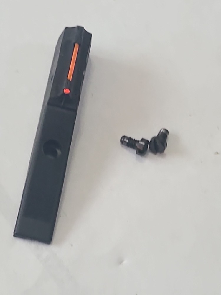 Traditions Buckstalker Muzzleloader FRONT Sight With Screws RED Fiber Optic