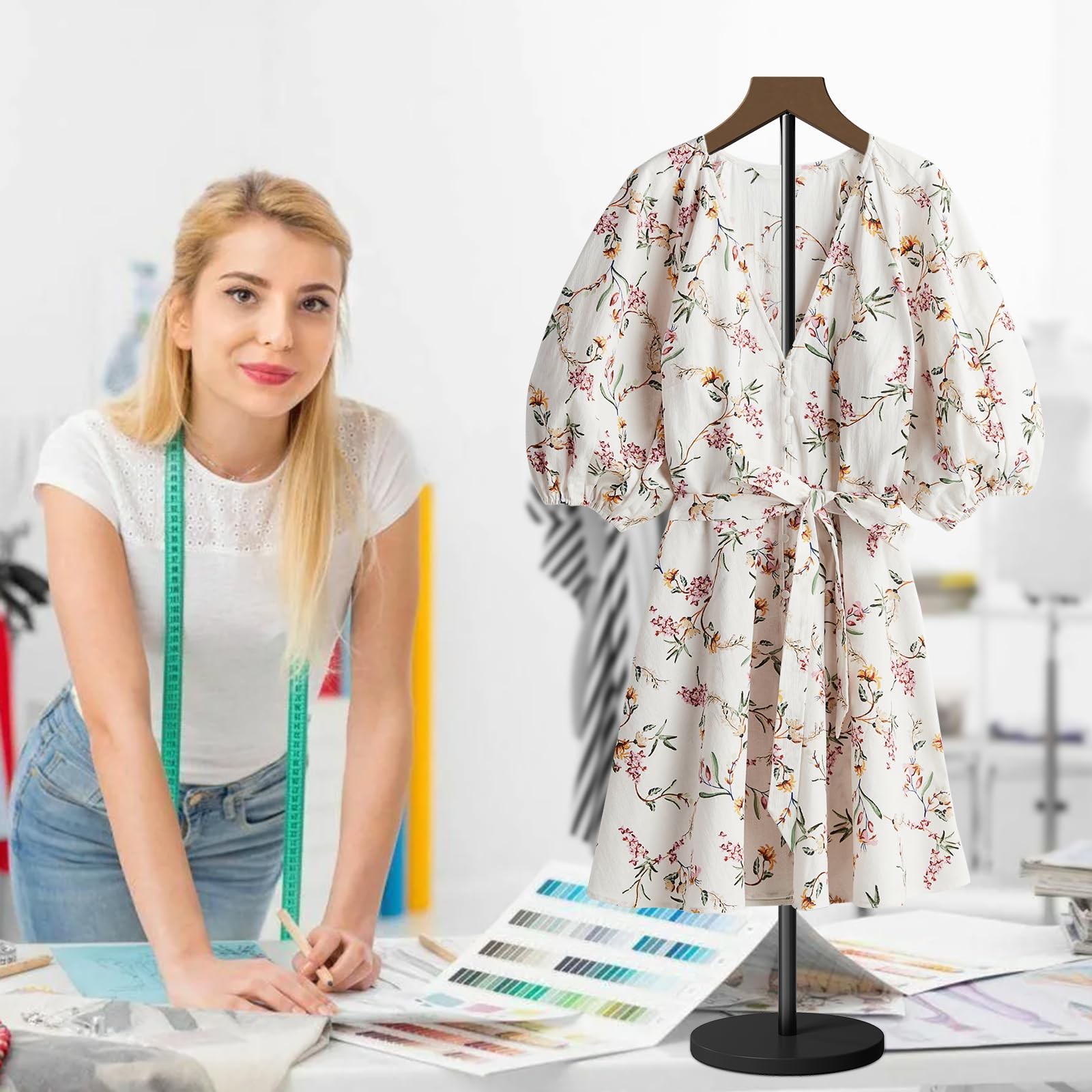 Mannequin Torso, 30 to 41 Inch Height Adjustable Shirt Display Stand for Vendors