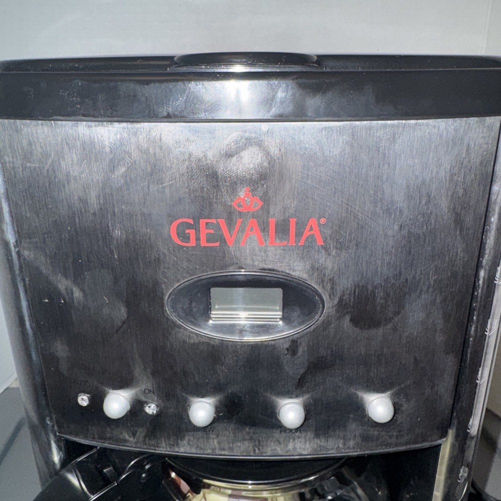 GEVALIA COFFEE MAKER 12 CUP PROGRAMABLE Model XCC-12 STAINLESS/open box