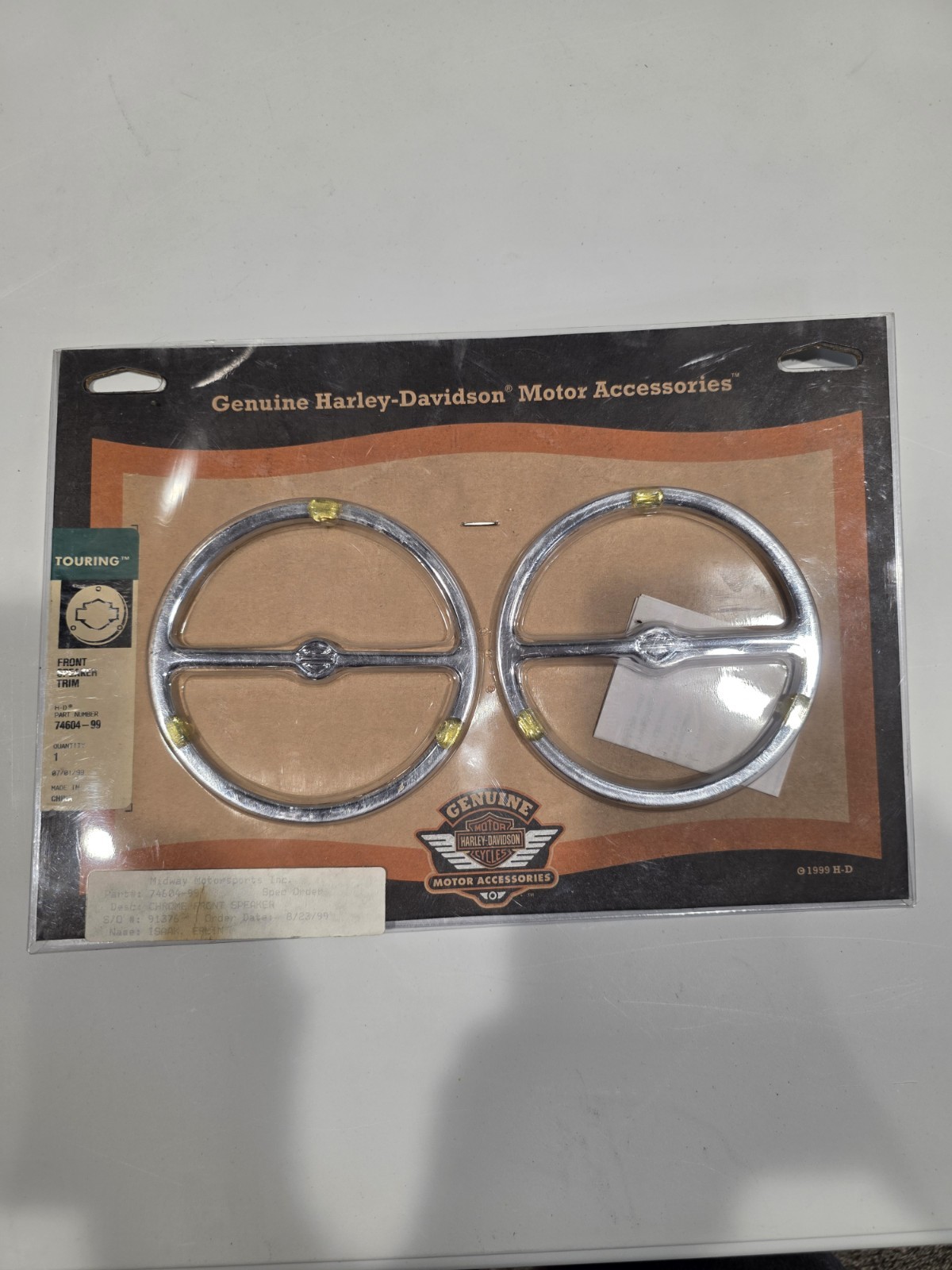 Harley-Davidson® Chrome Front Speaker Trim Kit 74604-99