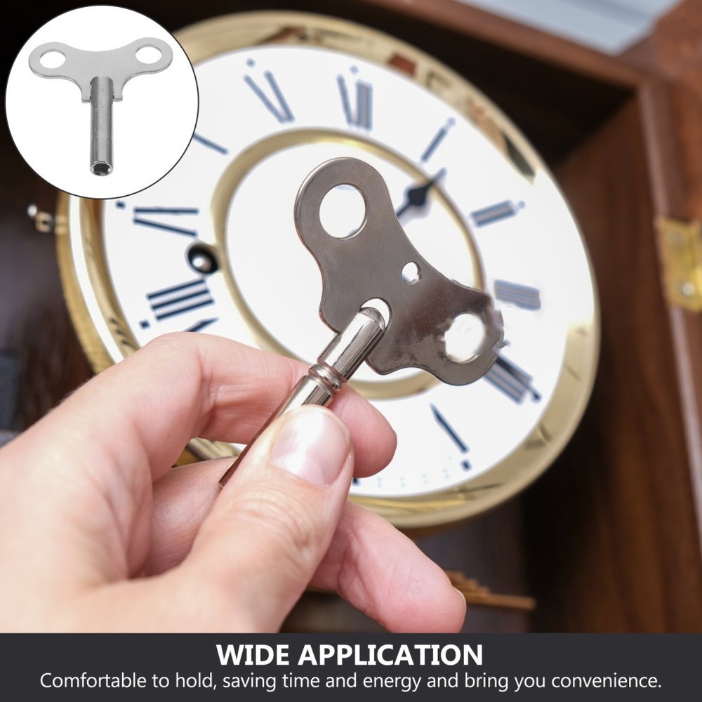 Steel Clock Winding Key Multi Functional Clock Repairing Tool Kit