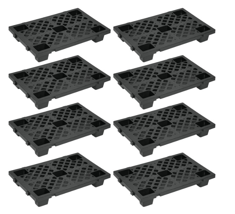 8Pcs Plastic Pallets Lightweight Moisture-Proof Floor Pallet Interlocking