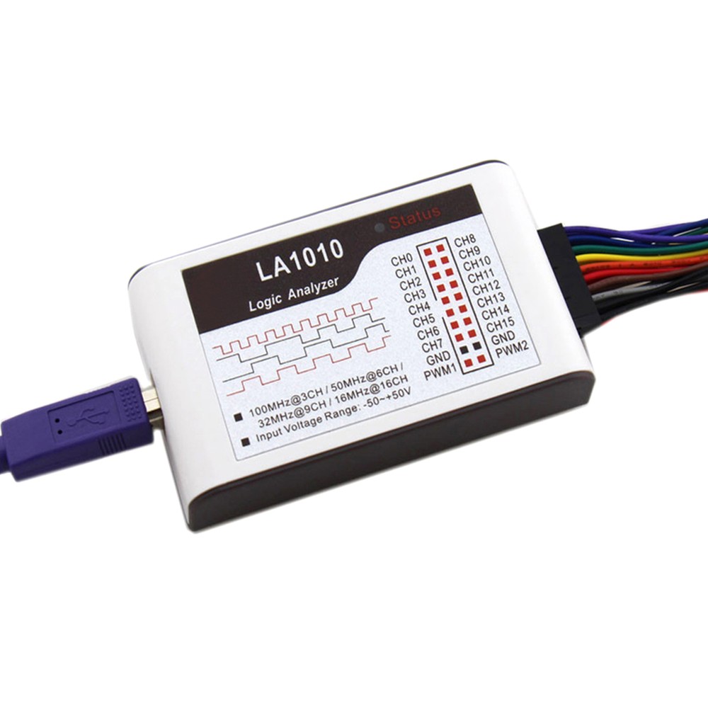 16 Channels Logic Analyzer USB 2.0 Interface 100MHz Sampling Rate Supports U9V5