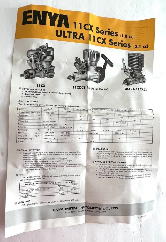 Enya Engine 11-CX CT.RS