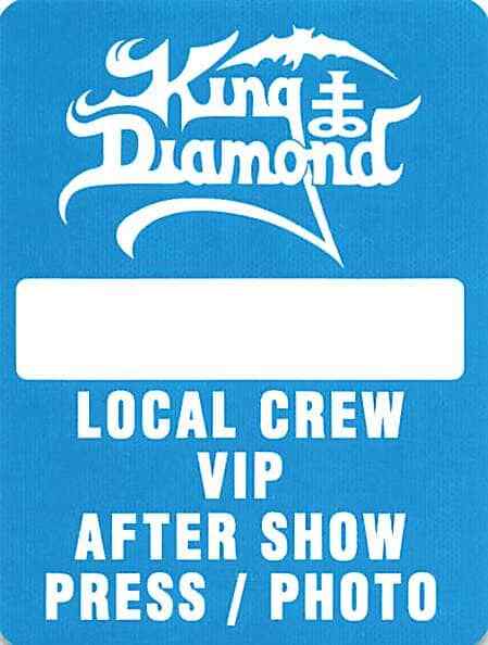 King Diamond Backstage Pass 2014