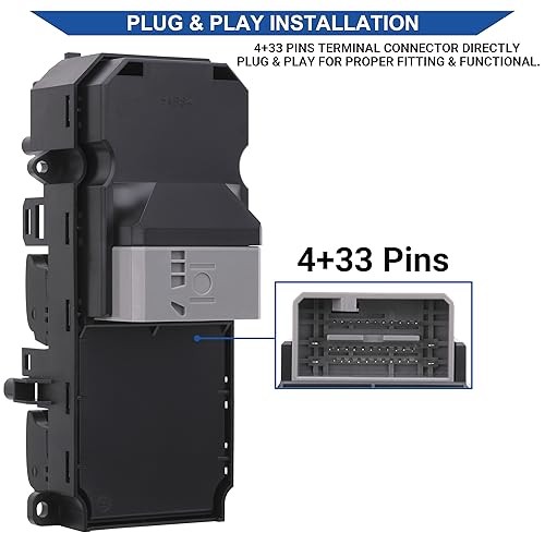 Power Window Switch Control Button, Compatible with Honda Accord 2008-2012,