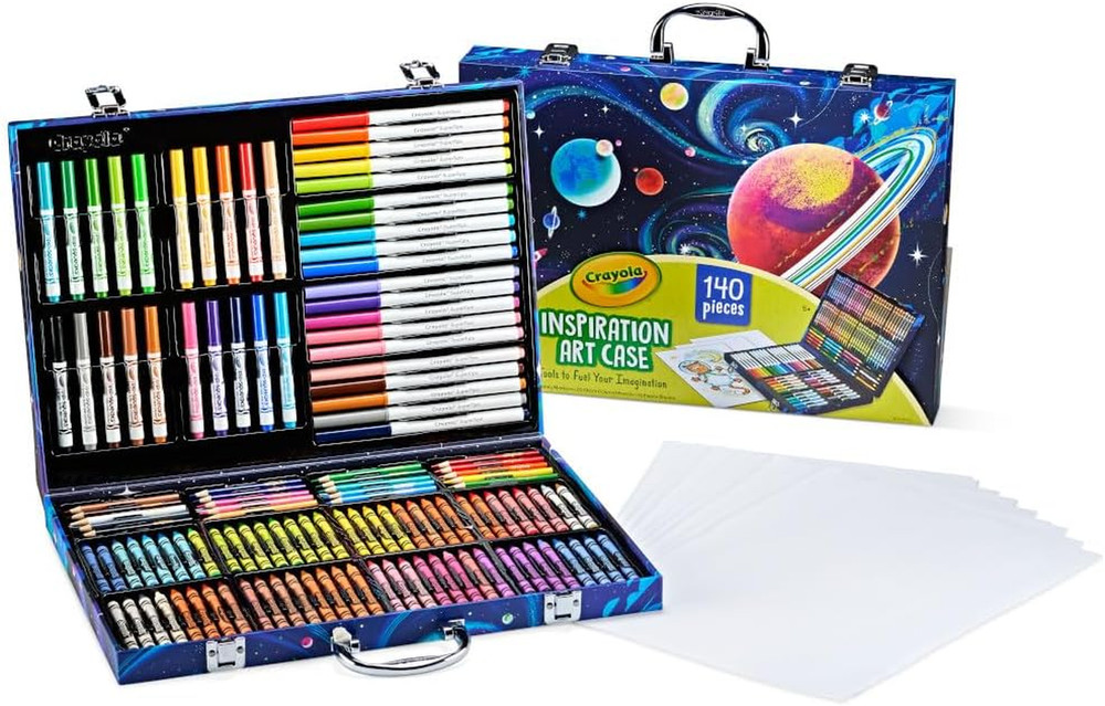 Inspiration Art Case Space Coloring Set (140Pcs), Essential Easter Basket Stuffe