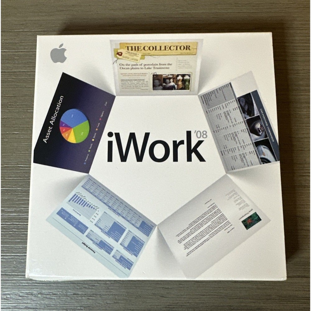 Apple iWork '08 Retail Mac Suite Apps Software UnSealed