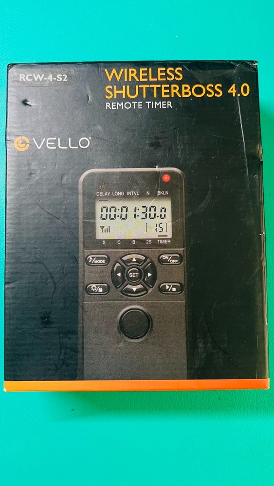 Vello RCW-4-S2 Wireless ShutterBoss 4.0 Timer Remote Trigger Intervalometer Sony