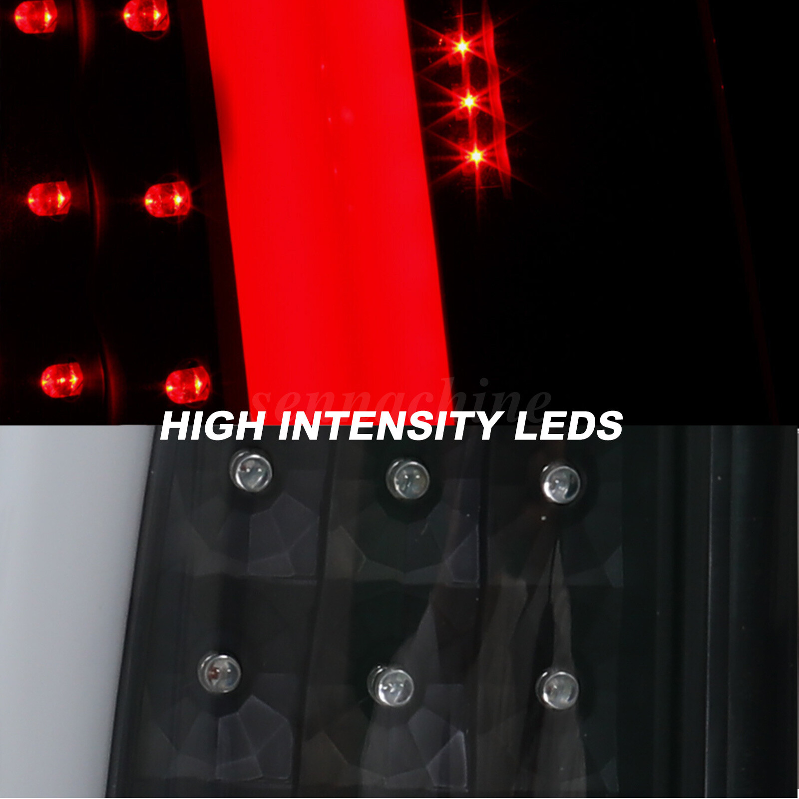 Black LED Tail Lights Fits 2003-2006 Chevy Silverado GMC Sierra 1500 2500HD 3500