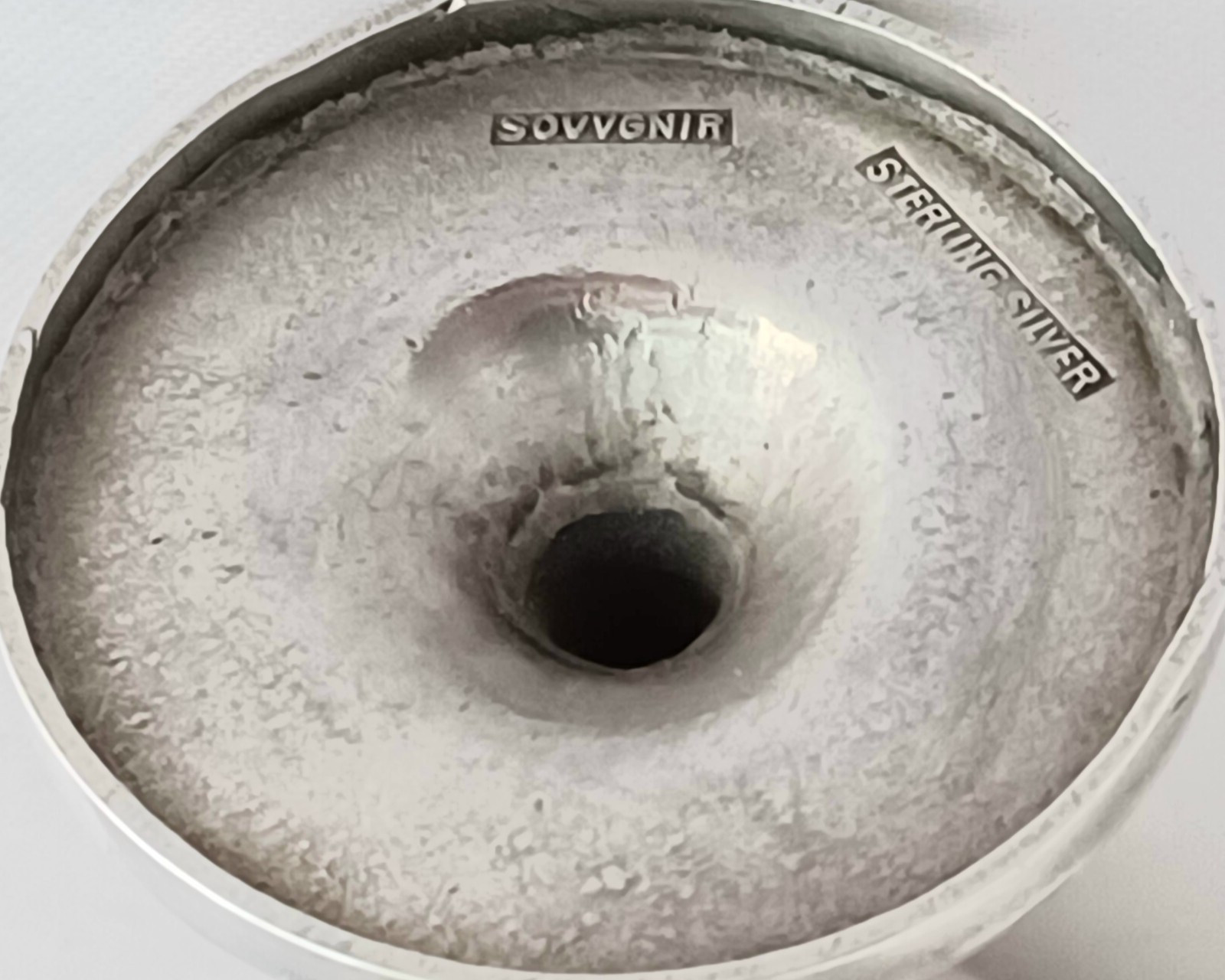 Chinese Export Sterling Sovvgnir Dragon Design Cordial Cup 3 1/2"