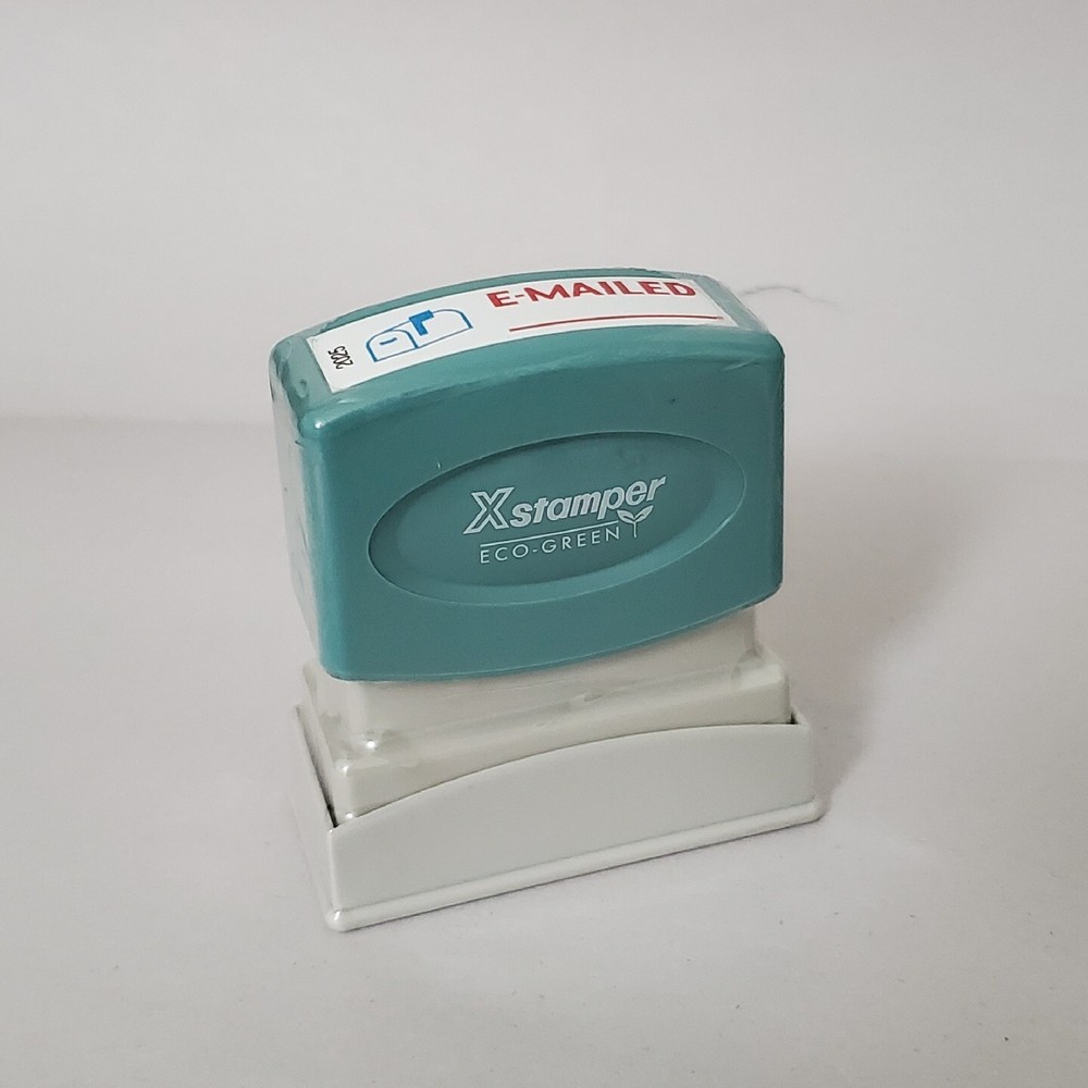 New Xstamper 2025 " E-MAILED " Pre-inked Stamp