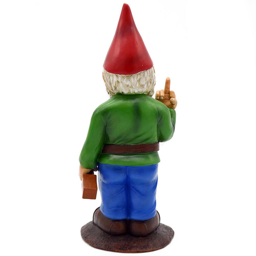 12CM Naughty Garden Gnome Lawn Ornament Funny Finger Dwarfs For Indoor Outdoor