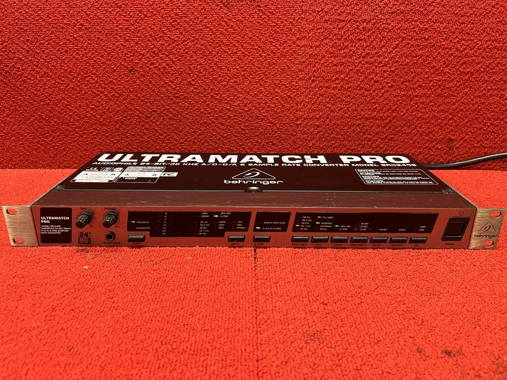 Used Behringer Ultramatch Pro SRC2496 AD/DA Sample Rate Converter Good Condition