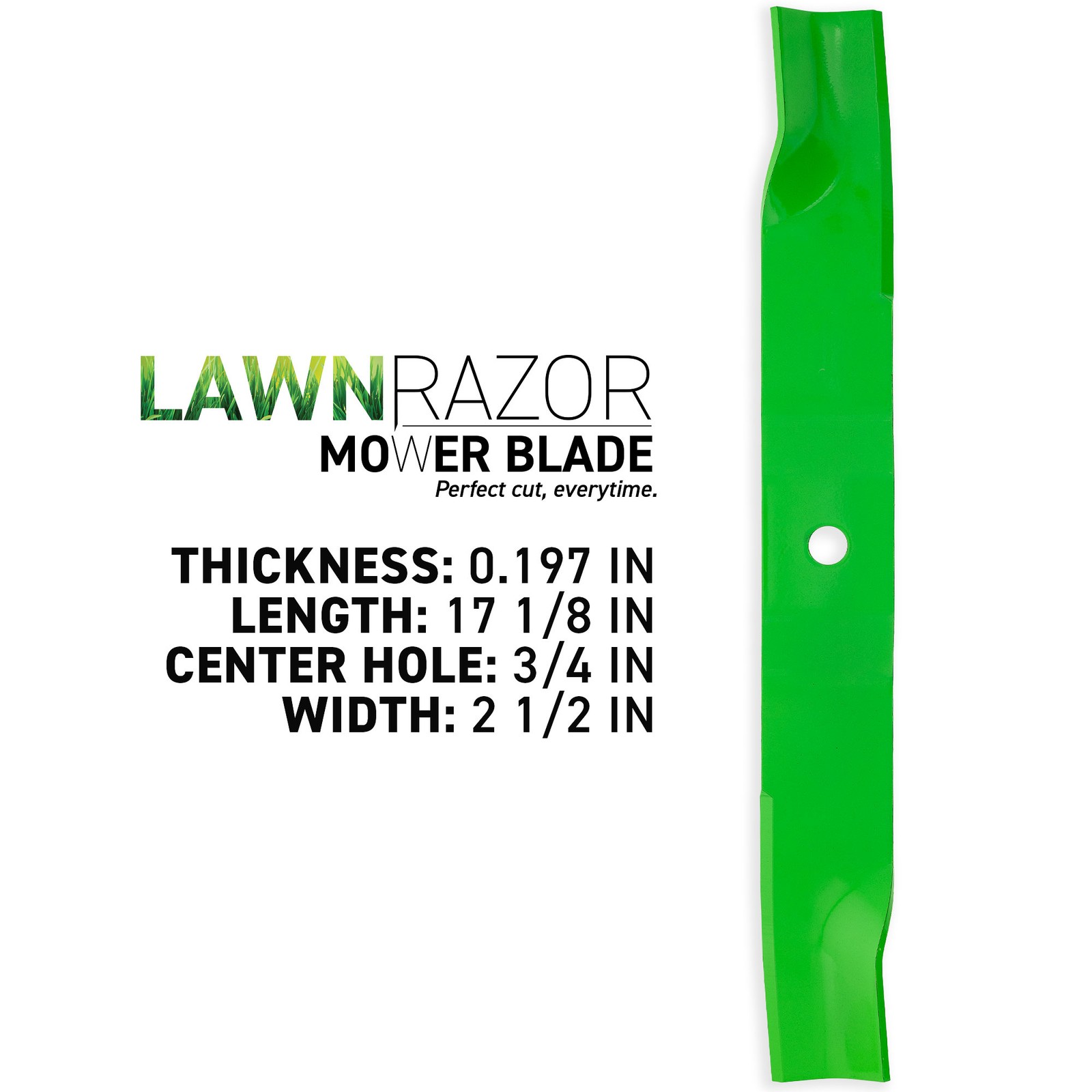 LawnRAZOR Blade for Ariens Gravely Ikon 52 09659100 52-Inch High Lift 3 Pack