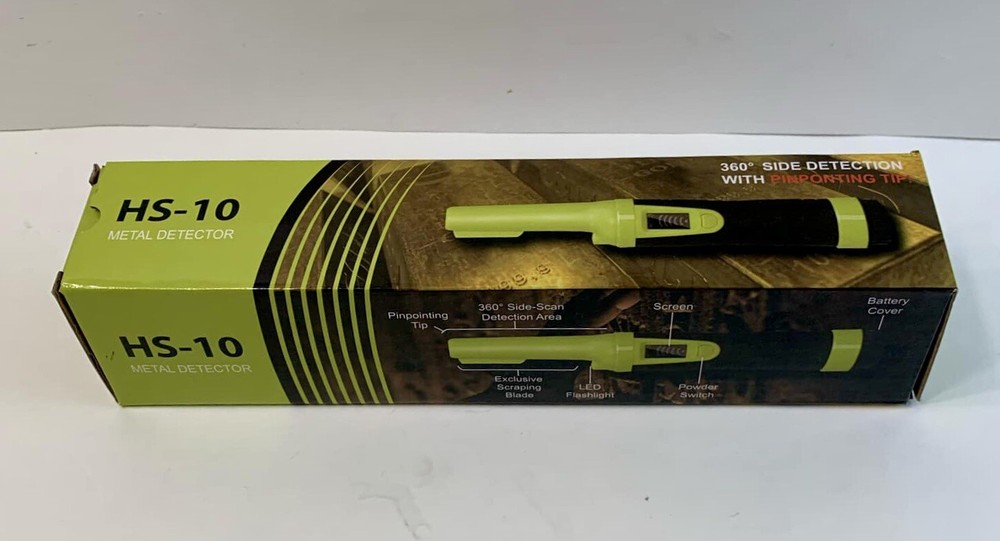 LED Display Waterproof Handheld Pin-pointer Metal Detector - 360° Search