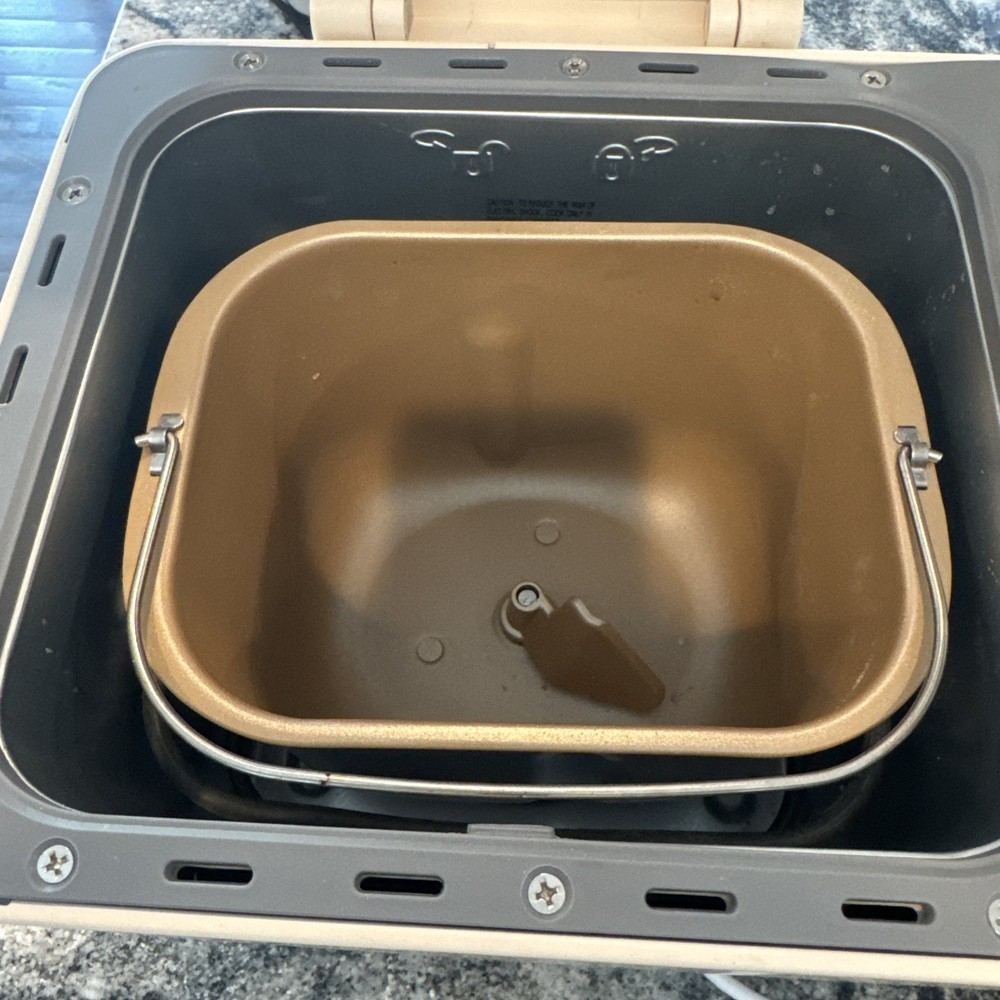 Neretva Automatic Bread Maker Ivory Gold Countertop Machine