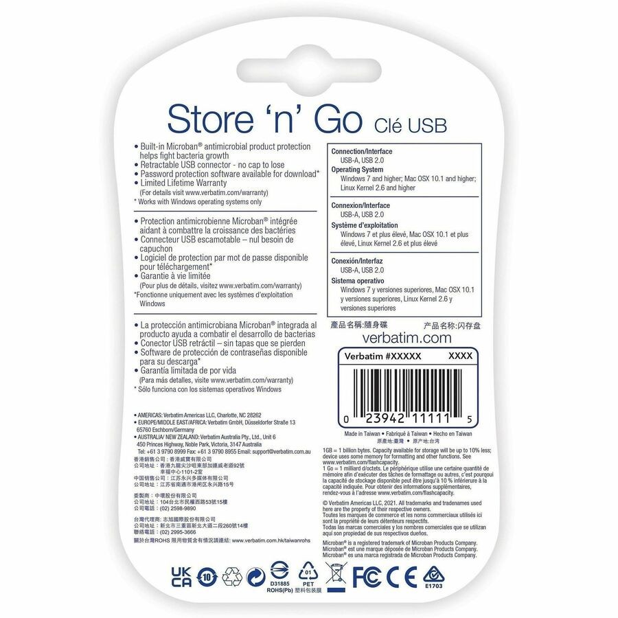 64GB Store 'n' Go® USB Flash Drive - Red
