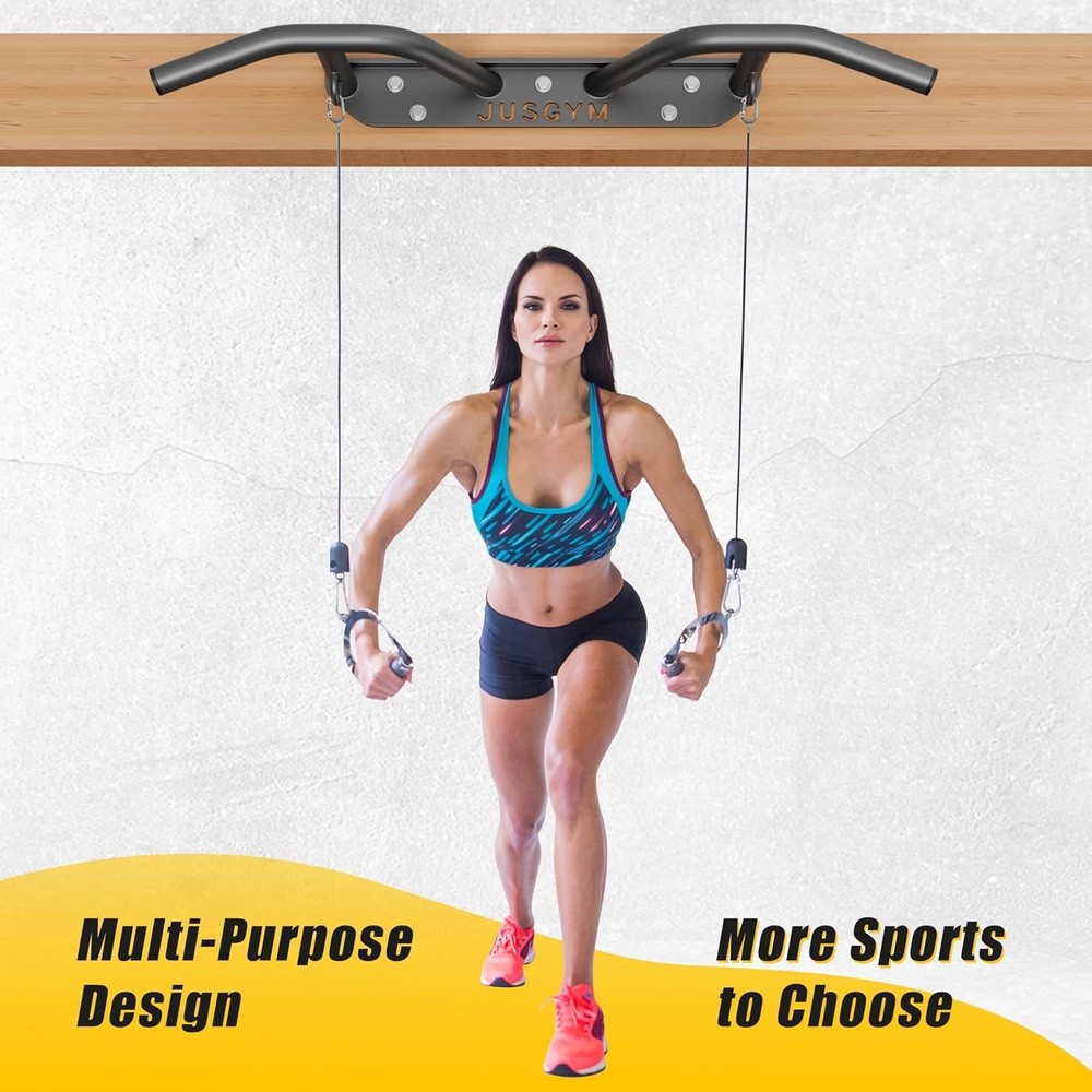 Wall Mounted Pull Up Bar Chin Up Bar, Pull-Up Bar Support Beam or Joist Mounted