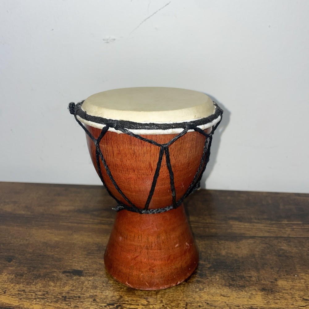 Djembe Hand Percussion Drum 6” Tall X 4”Diameter