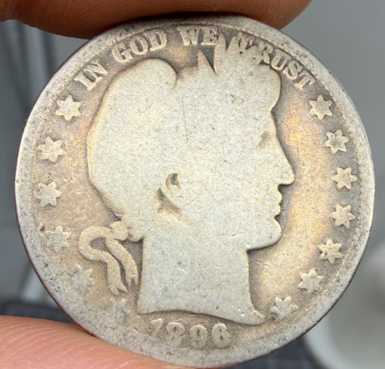 1896-O Barber Half Dollar - AG Condition