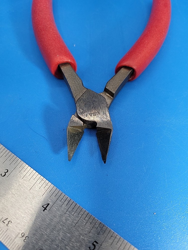 Snap-on Electronic Precision Side Cutters Pliers Red E710BCG S-5-14 *NO SPRING*