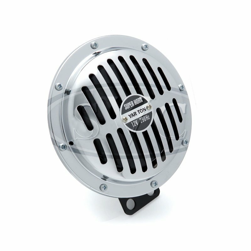 Large Electric Horn, 150mm Diameter with Chrome Grill