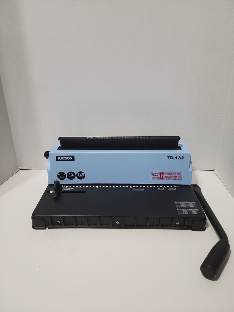 Rayson TD-132 Binding Machine Punch 12 Sheets/Bind 120 Sheets