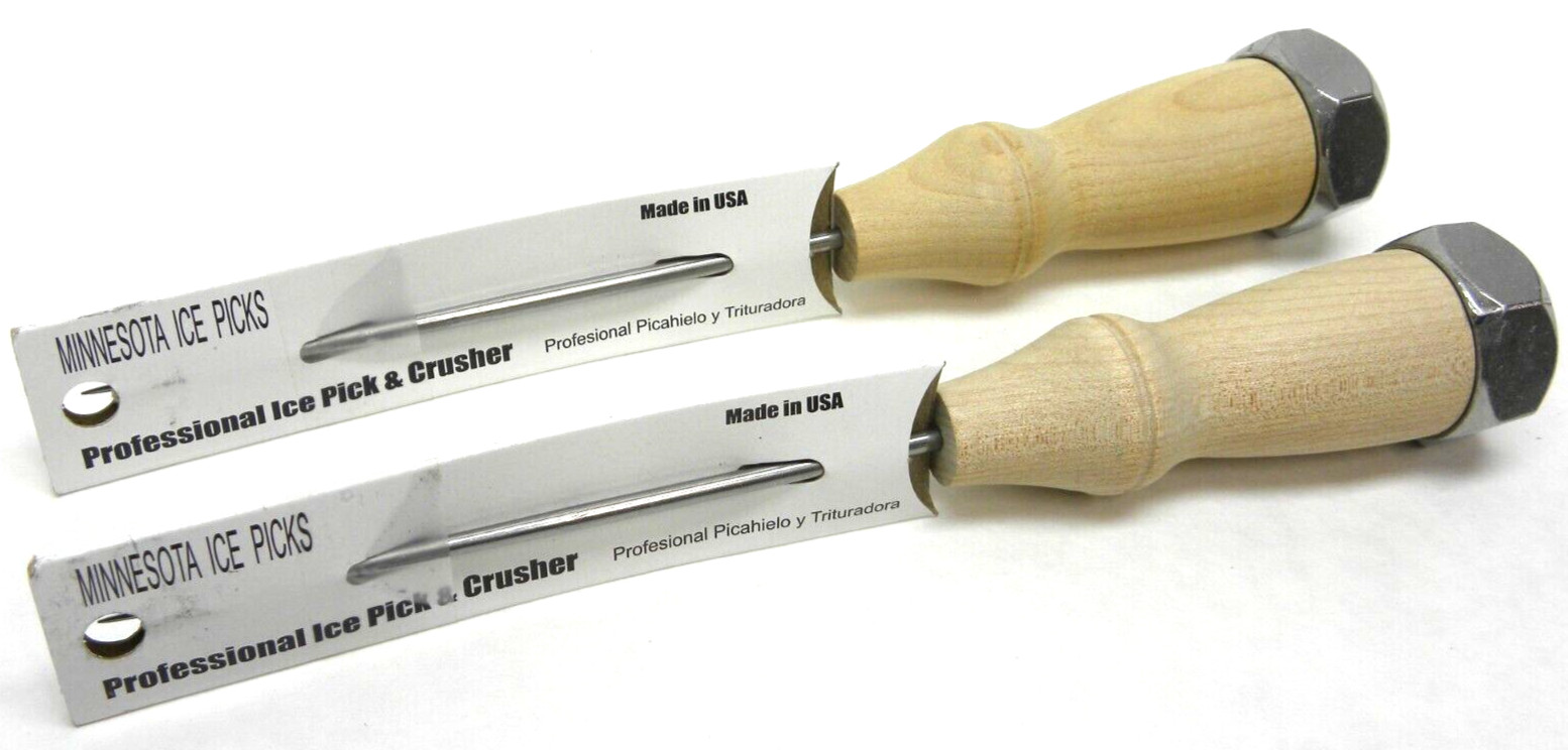 2 Pack - NEW Ice Pick Crusher Cap High Carbon Steel Made in USA Quality Bar Tool