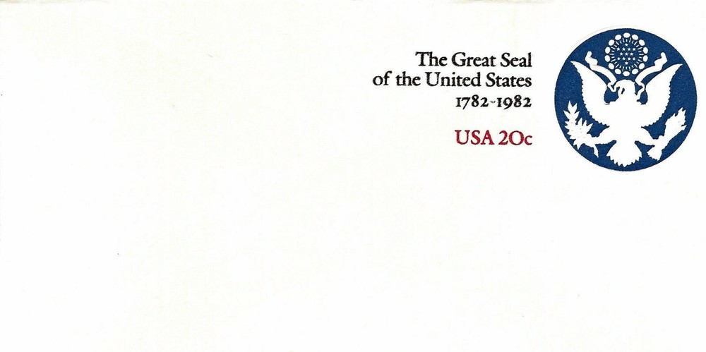 STAMP US SCOTT U602 "Great Seal" 20 CENT 1982 MNH #6 ENVELOPE