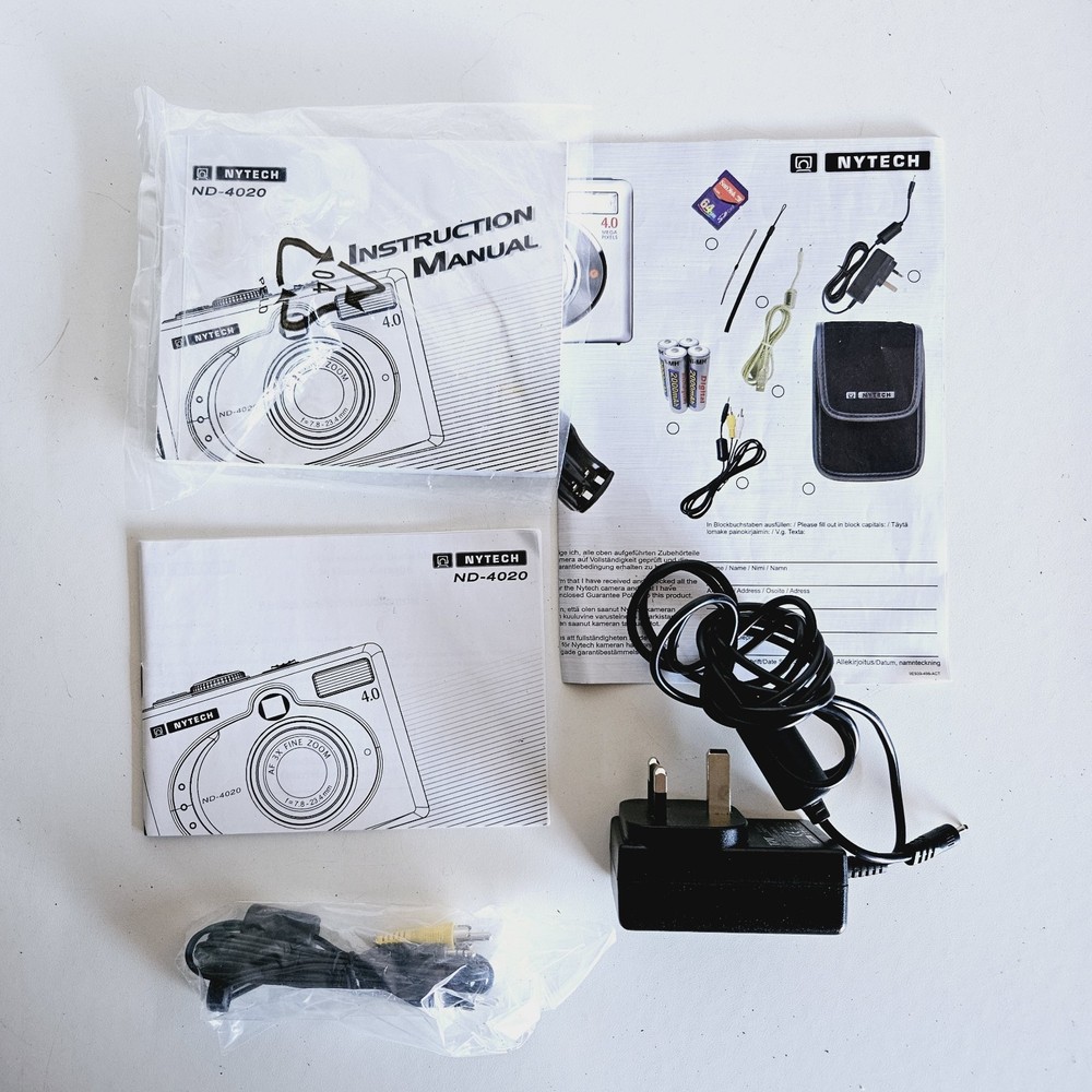 Nytech ND-4020 4.0MP Compact Digital Camera Silver Boxed Tested & Working