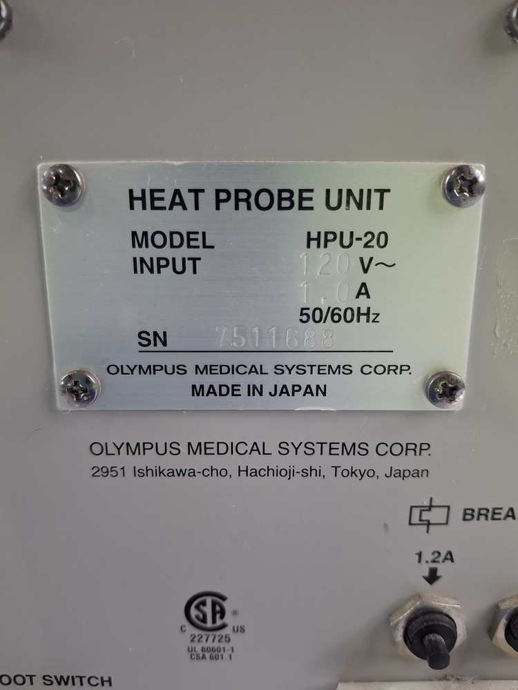 Olympus HPU-20 Heat Probe Unit