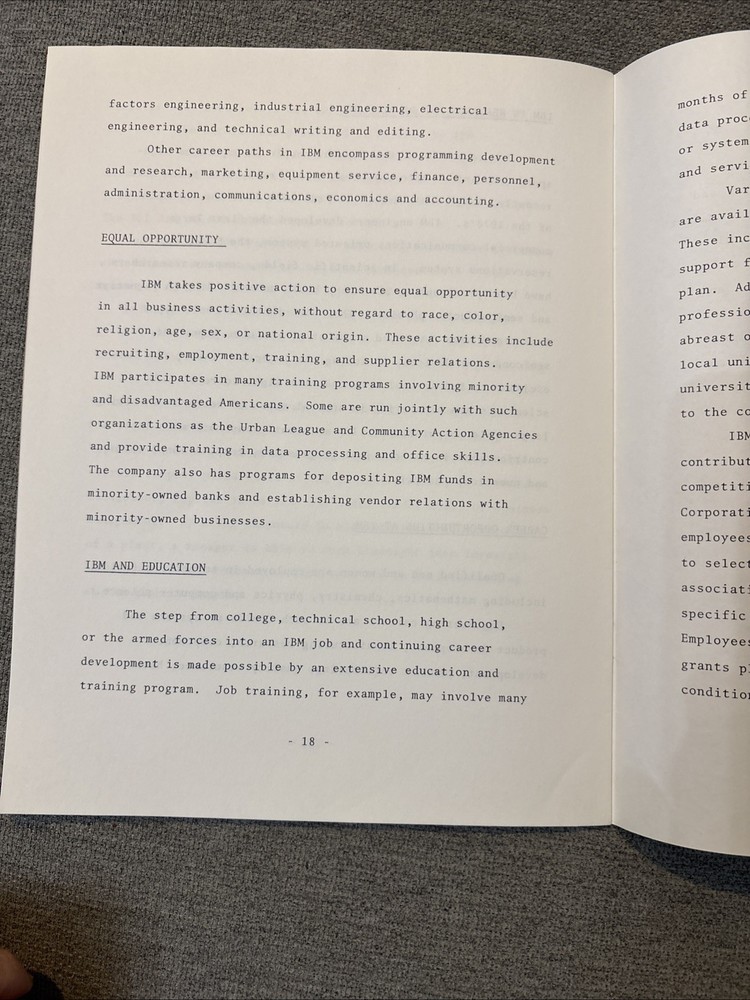 A Profile of IBM 1973