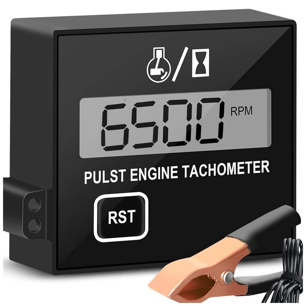 Digital Chainsaw Tachometer Small Engine Tachometer Digital Display Pulse6465