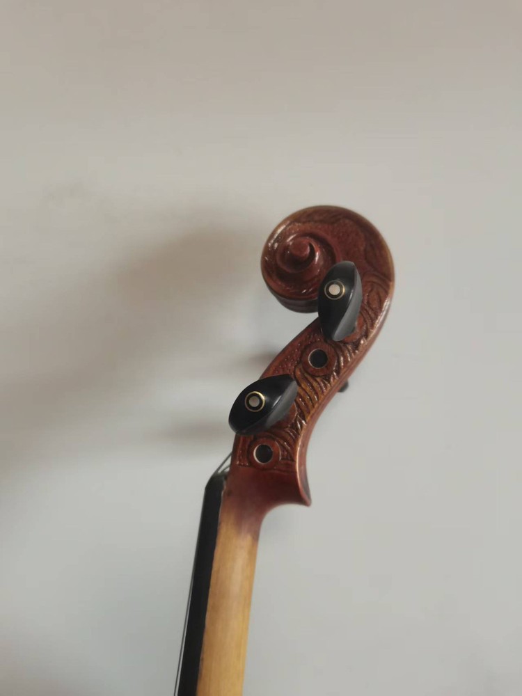 Master 4/4 violin Solid Flamed maple back spruce top hand carved K4234