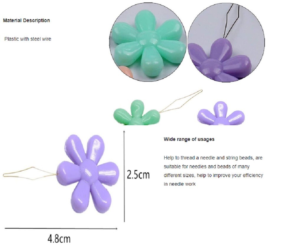 20 Pcs Needle Threader Set for Hand & Machine Sewing - Easy Wire Loop Threaders