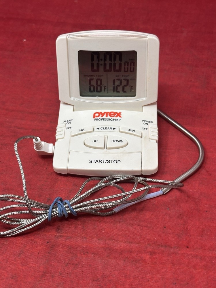 Pyrex Professional Programmable Timer Digital Meat Thermometer