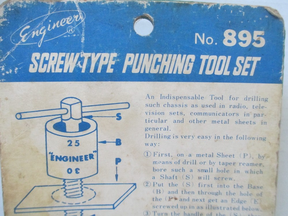 Engineer Chassis Punching Tool Set No. 895