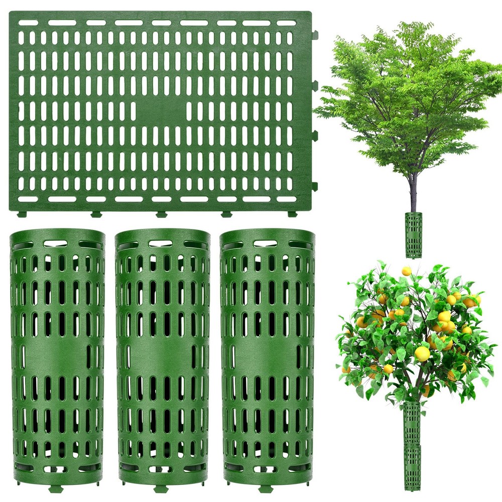 3 Pack Tree Trunk Protector Wrap Mesh Plant Covers Tree Tubes for Seedlings
