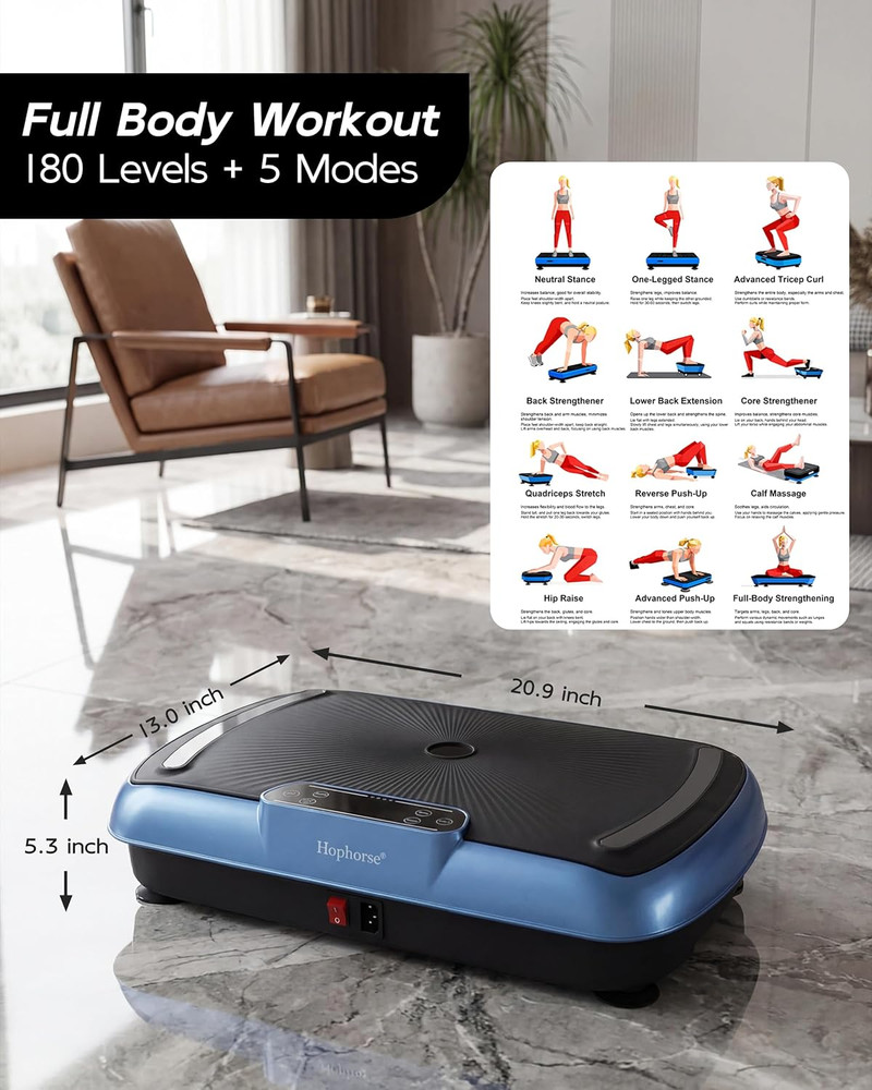 Vibration Plate Exercise Machine, Vibrating Plate for Lymphatic Drainage Weight